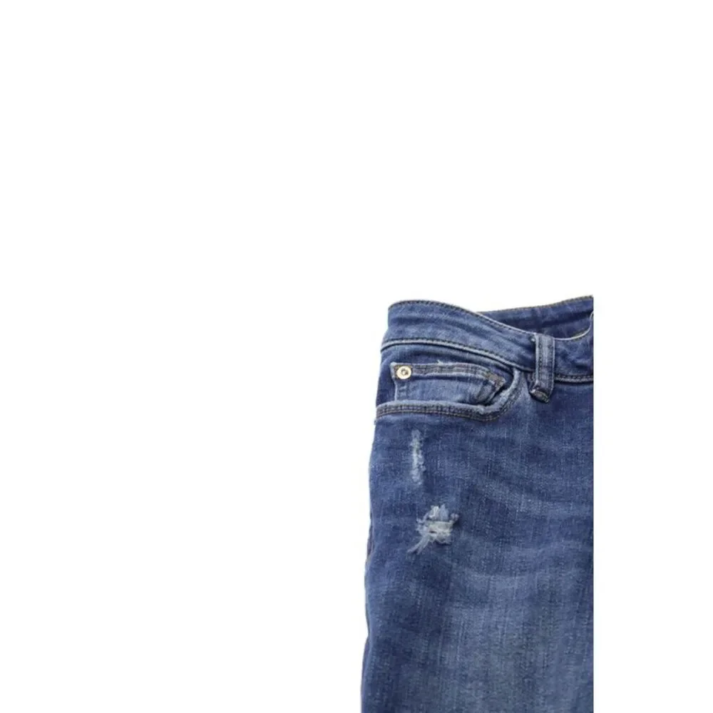DL1961 Girls Cotton Zippered Mid-Rise Skinny Jeans Blue Size 16